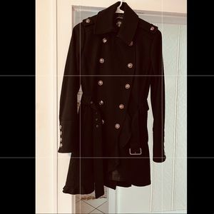 Black Dress Coat.  Military Prep Style.  Purchased from Victoria’s Secret.